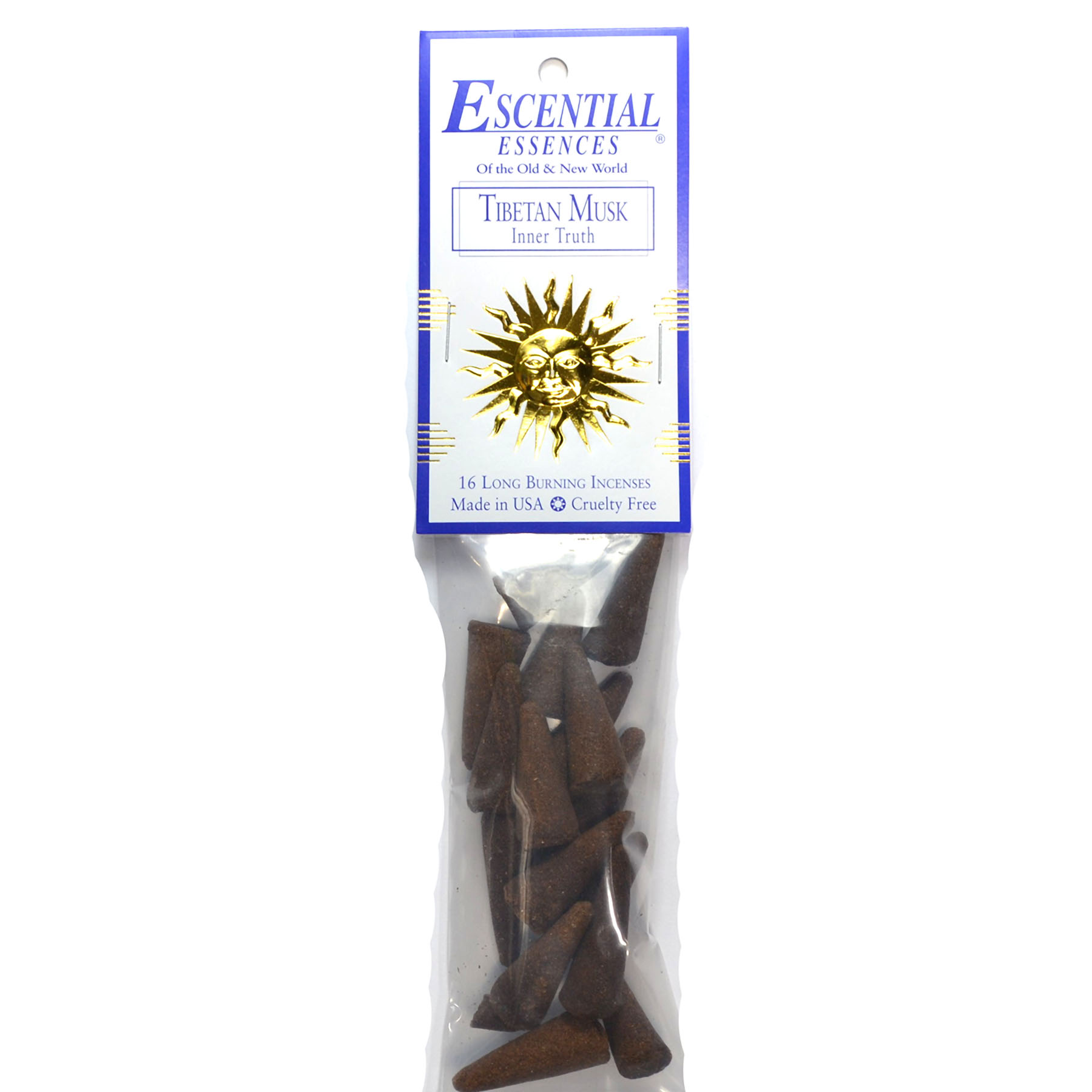 16/pk Tibetan Musk escential essences incense cones